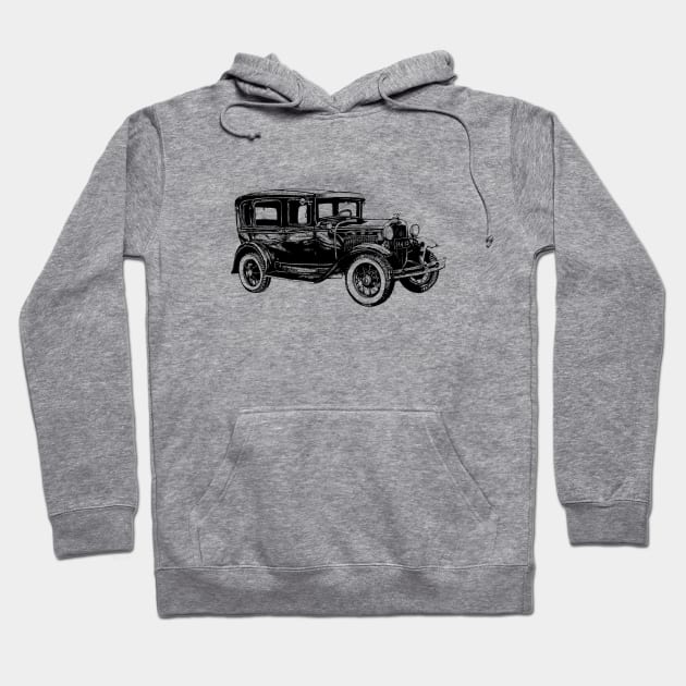 Model A Hoodie by Elizabeth Weglein Art